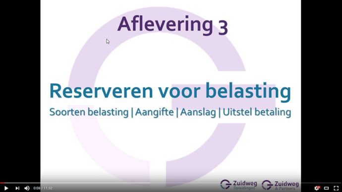 budget-3 Coverfoto voor de derde aflevering van de budgetcursus van Zuidweg & Partners. Onderwerp: Reserveren voor belasting.